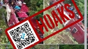 [HOAKS] Bus Jemaah Haji Jatuh Masuk Jurang pada Mei 2026